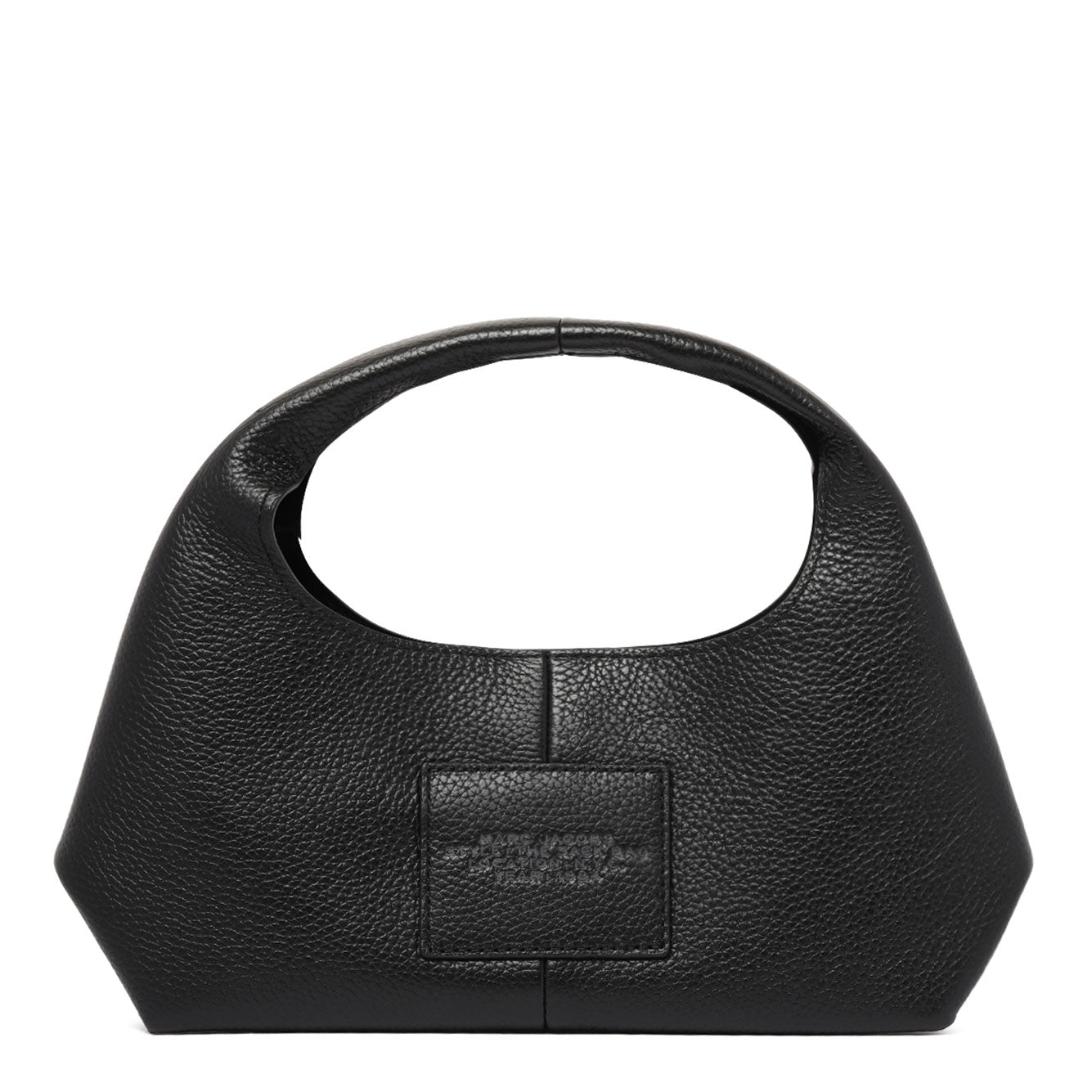 MARC JACOBS Tonal Black Cow Leather Handbag