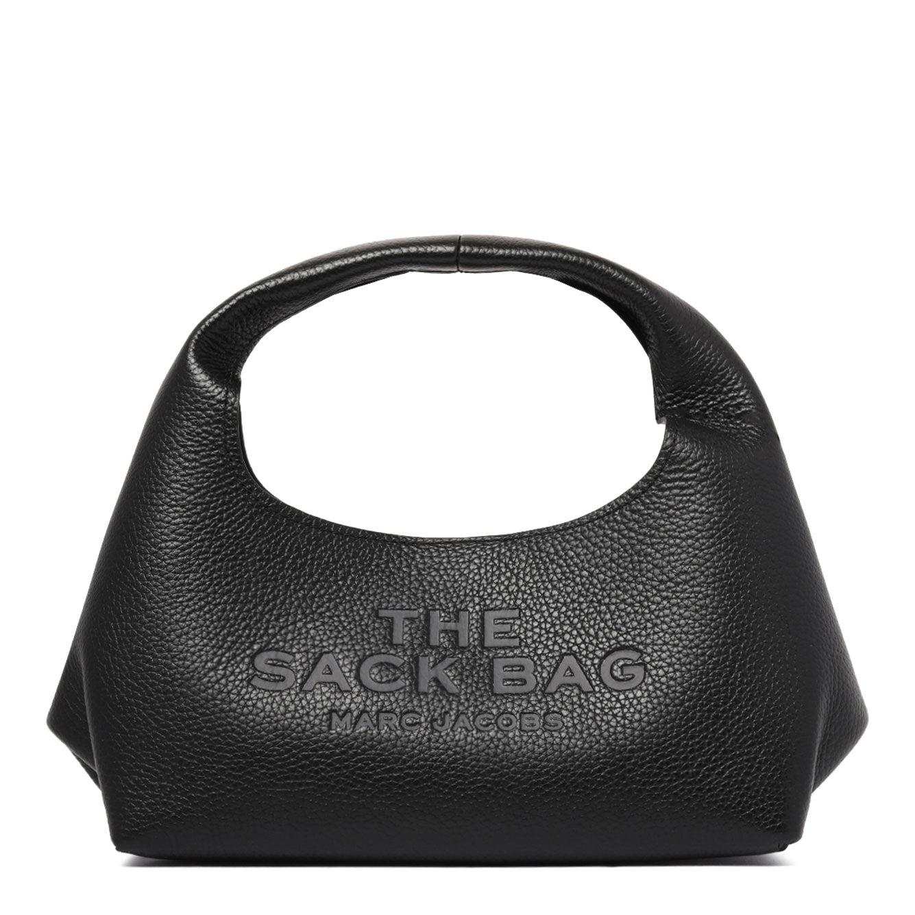 MARC JACOBS Tonal Black Cow Leather Handbag