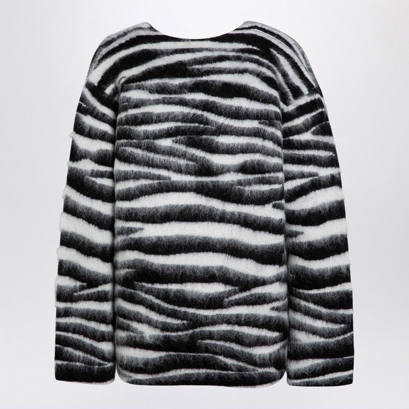 MARC JACOBS Zebra-Patterned Wool-Blend Jumper
