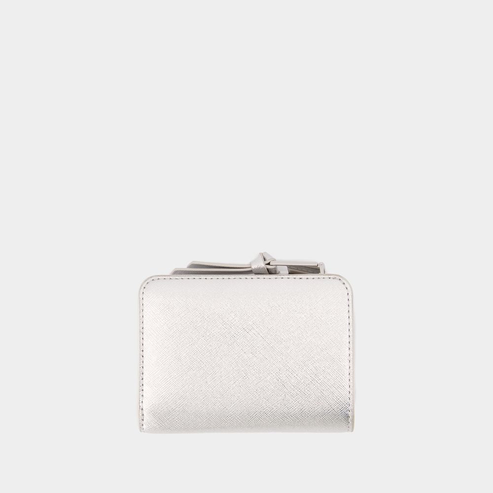 MARC JACOBS Sleek Mini Leather Bi-Fold Wallet