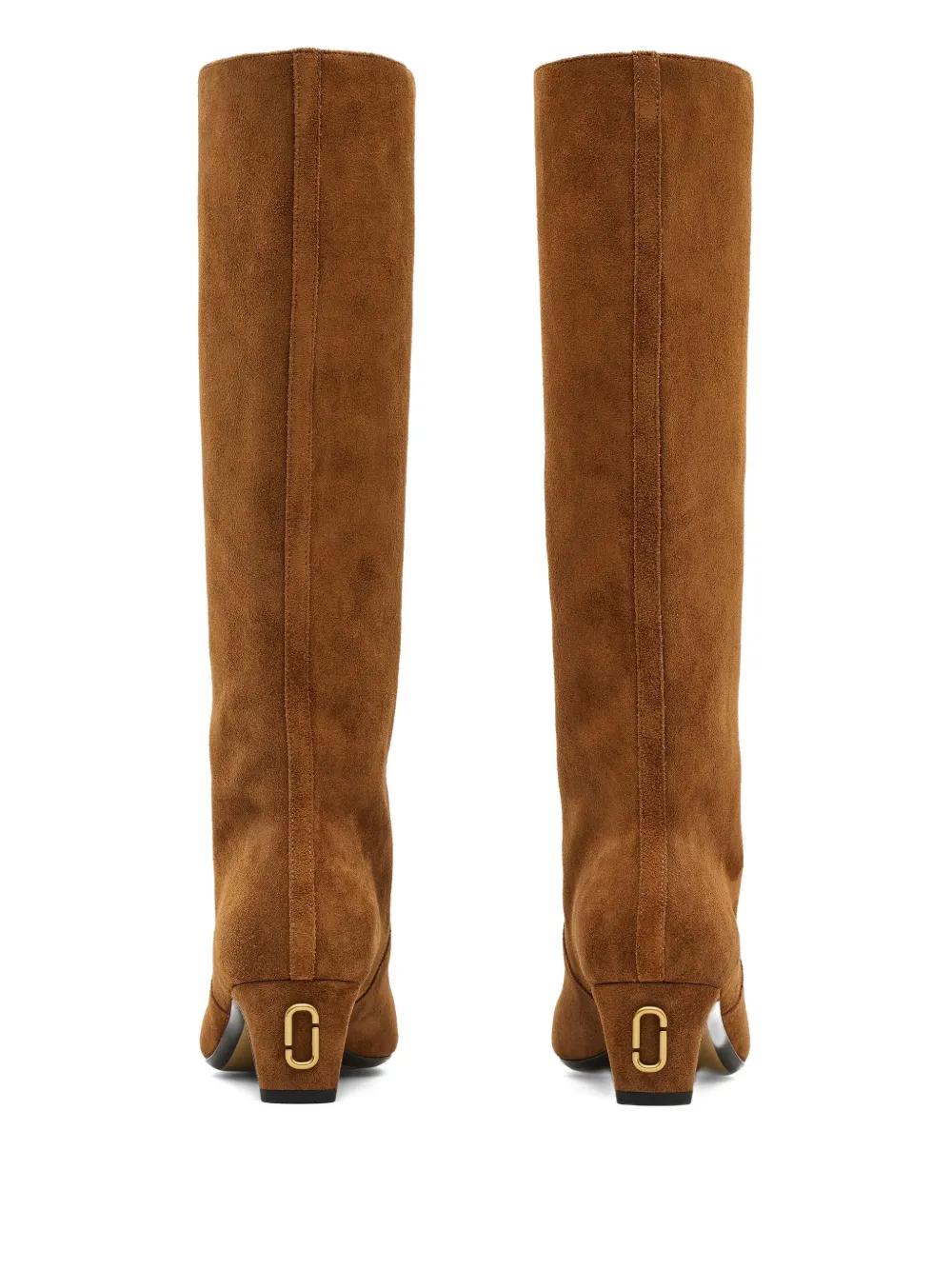 MARC JACOBS Knee High Suede Boots with Pointed Toes