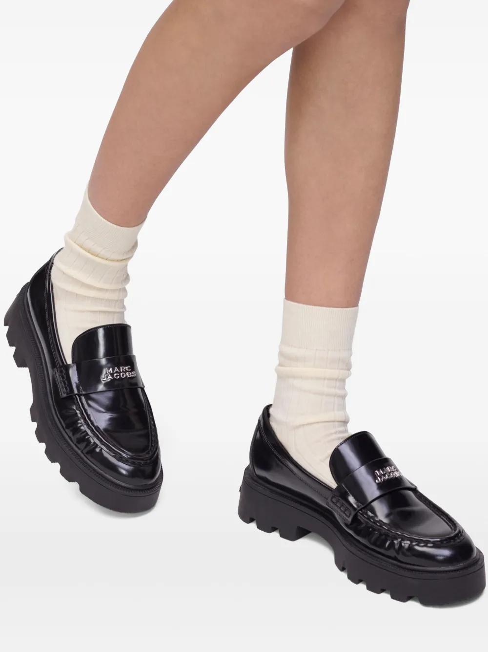 MARC JACOBS Logo Plaque Platform Loafers