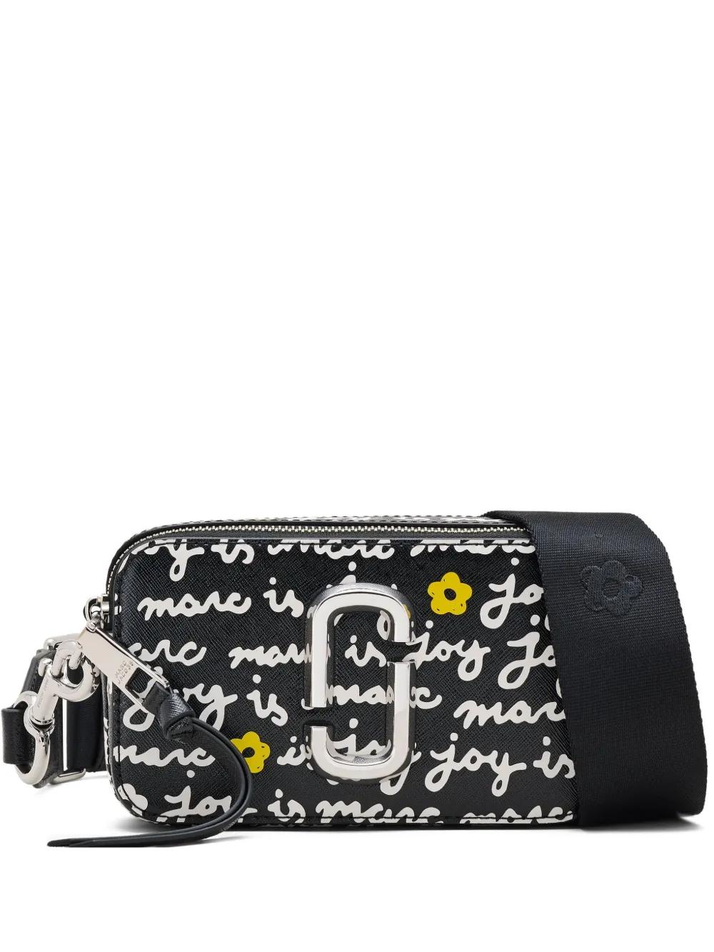 MARC JACOBS Mini Snapshot Handbag with Floral Motifs