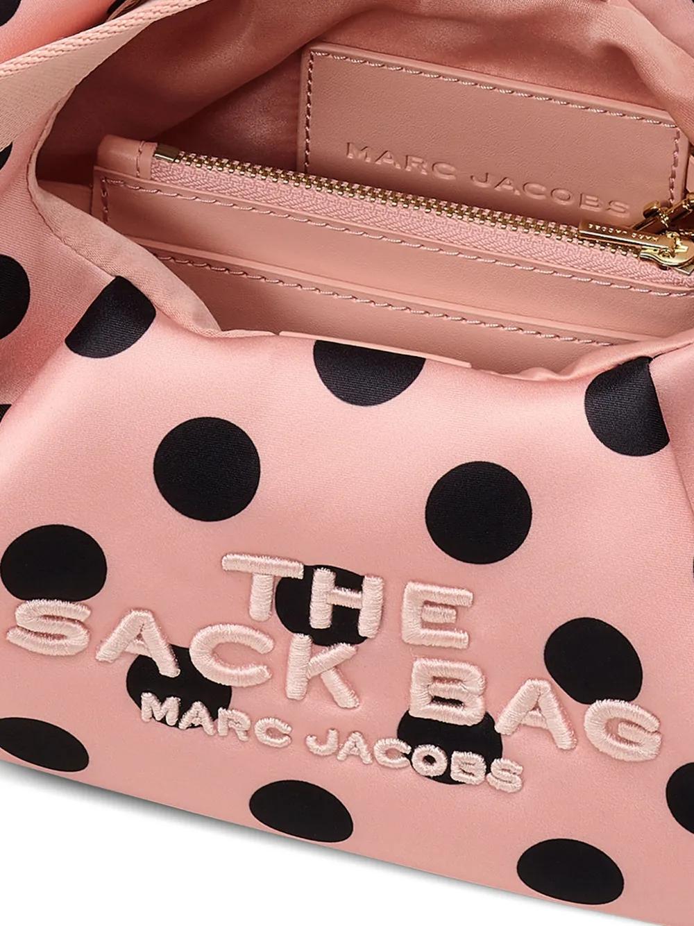 MARC JACOBS Playful Satin Dots Bow Mini Sack Handbag