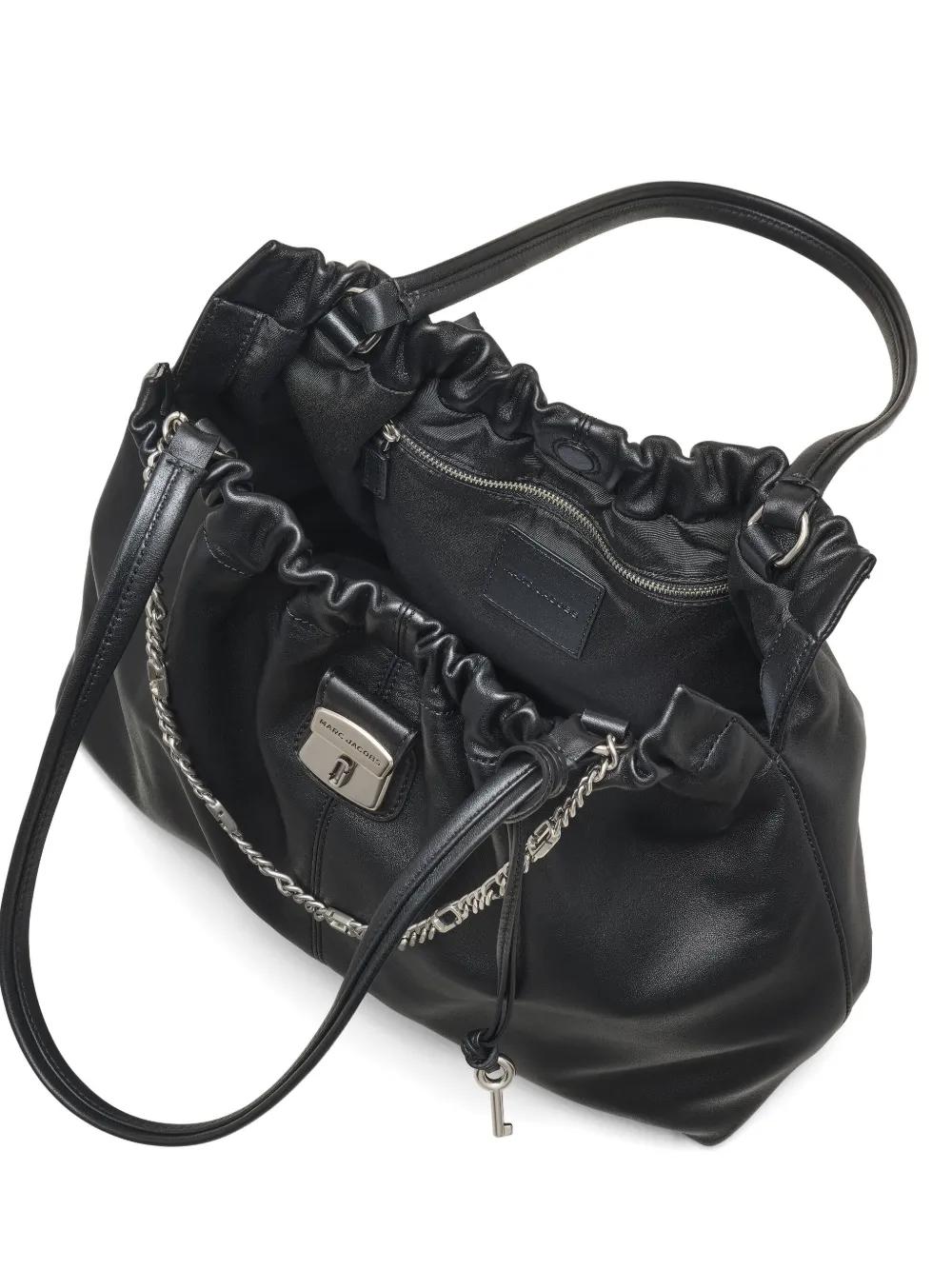 MARC JACOBS Cristina Chain Embellished Drawstring Tote Handbag