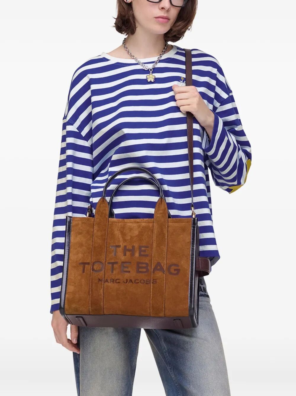 MARC JACOBS Suede Medium Tote Handbag