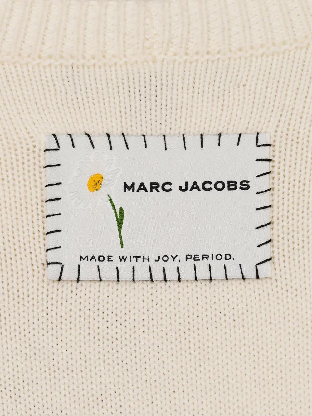 MARC JACOBS Daisy-Jacquard Crew Neck Sweater