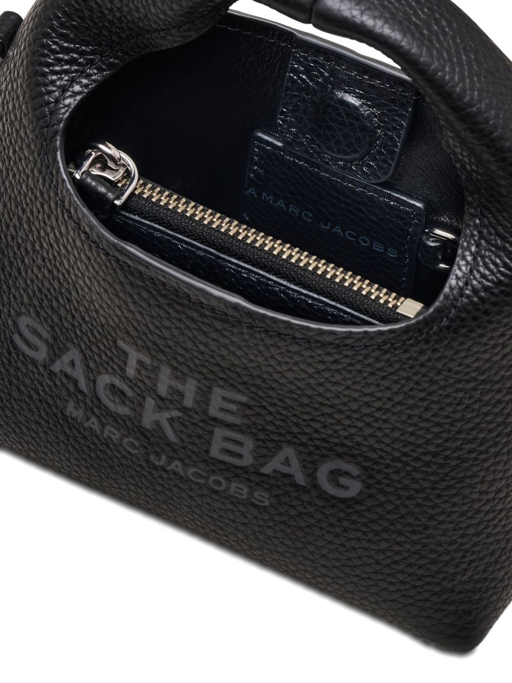 MARC JACOBS Mini Crossbody Sack Handbag in Full-Grain Leather