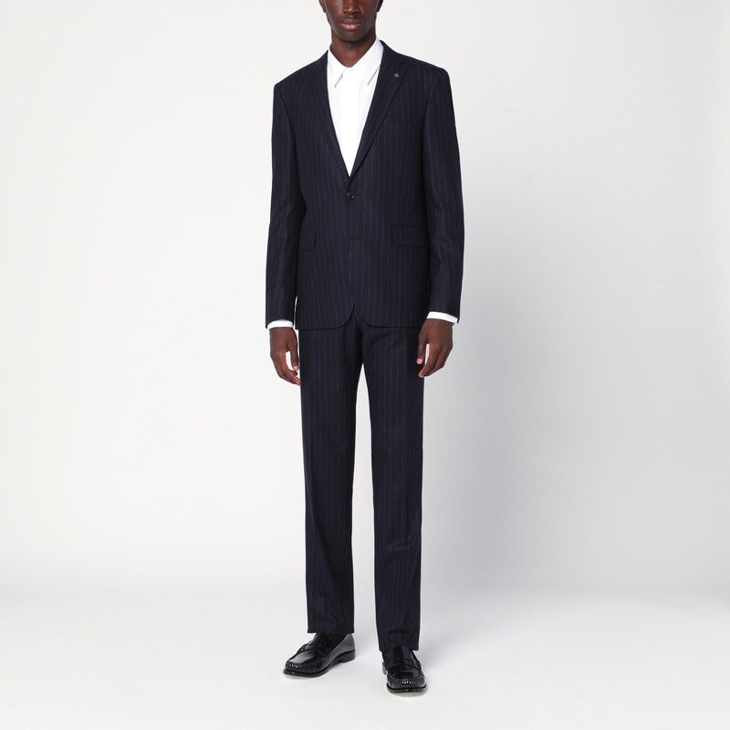 TAGLIATORE Men's Pinstriped Single-Breasted Wool Suit