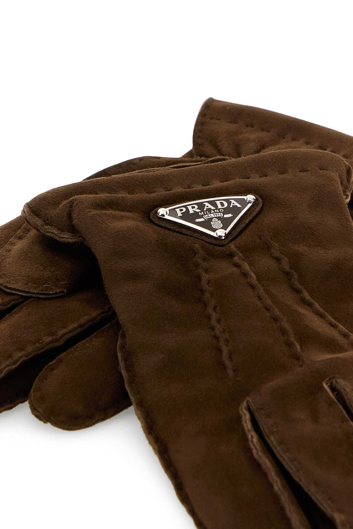 PRADA Men's Suede Gloves for Spring/Summer 2025