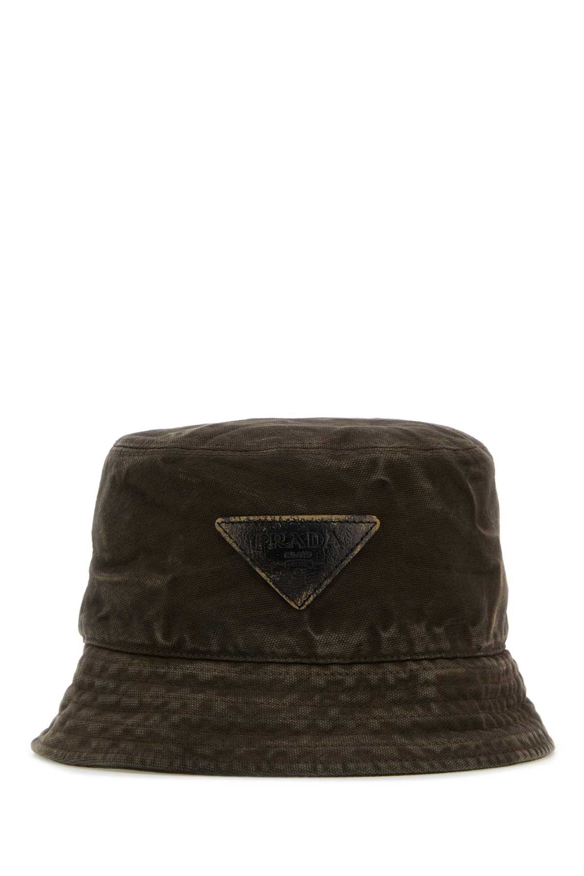 PRADA Cotton Bucket Hat for Men - SS25 Collection