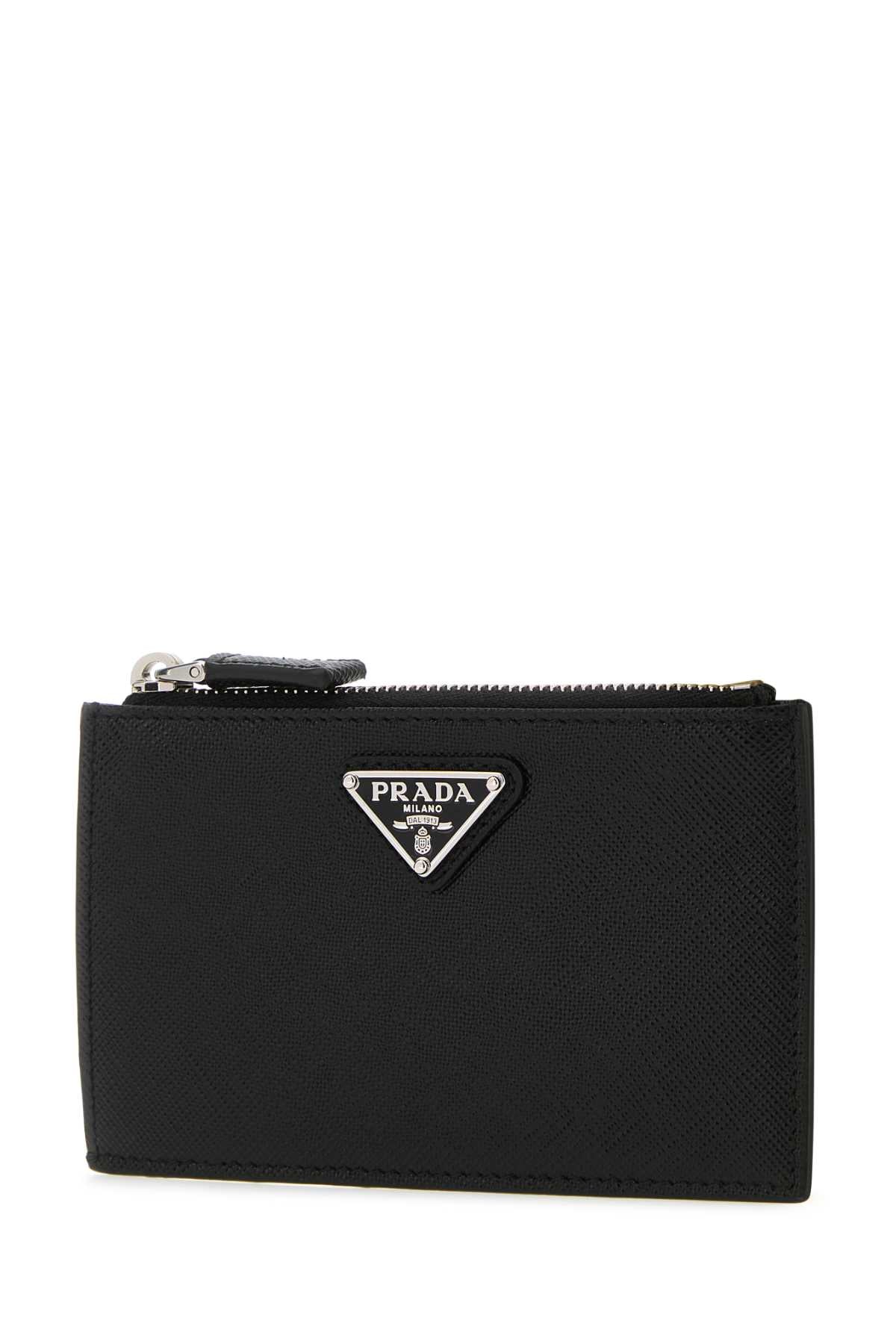 PRADA Men's Mini Leather Card Holder