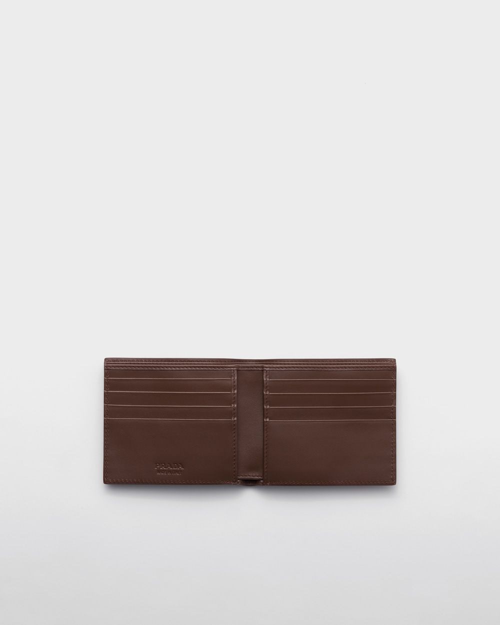 PRADA Premium Bifold Wallet - Men's Mini Leather Accessory