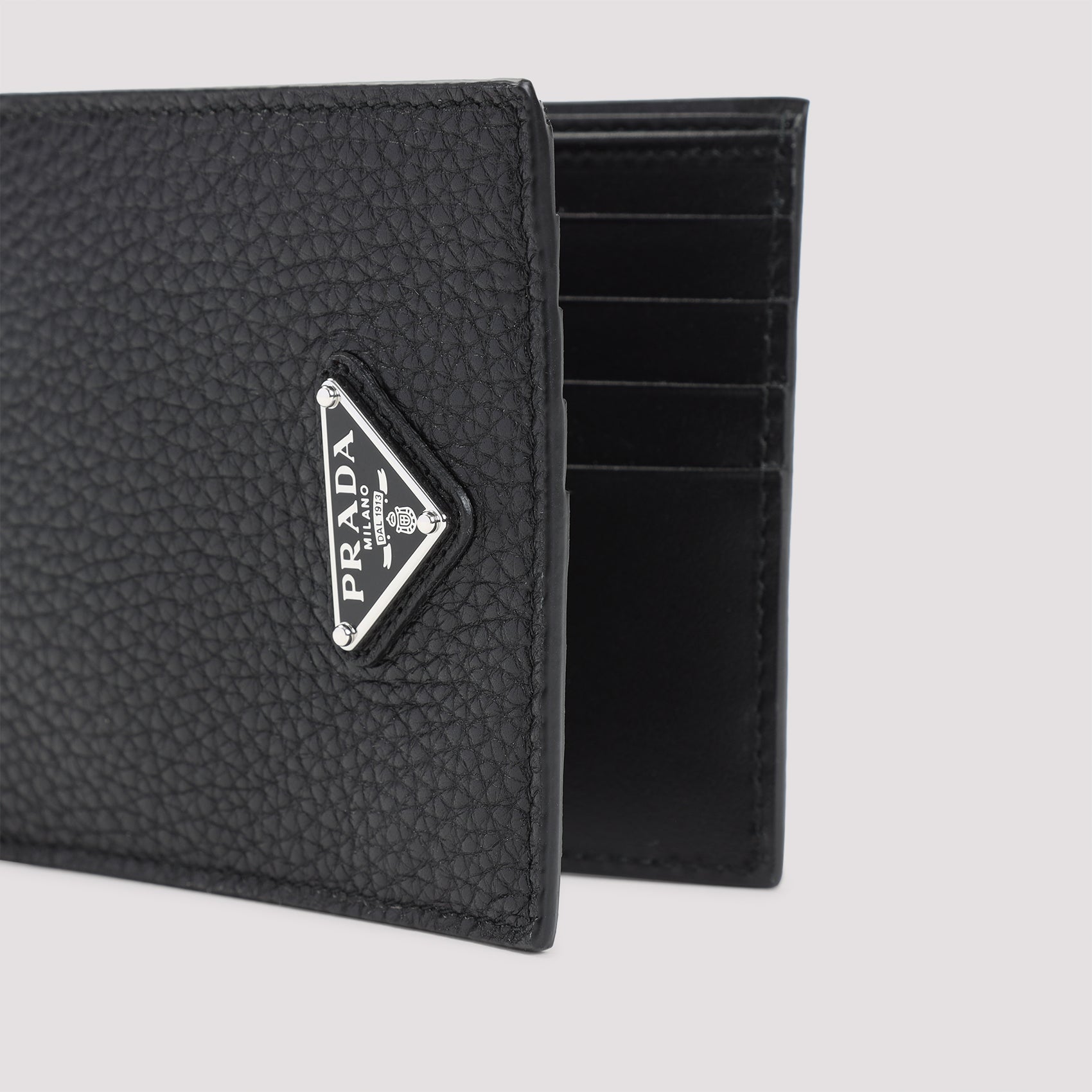 PRADA Horizontal Mini Leather Wallet for Men