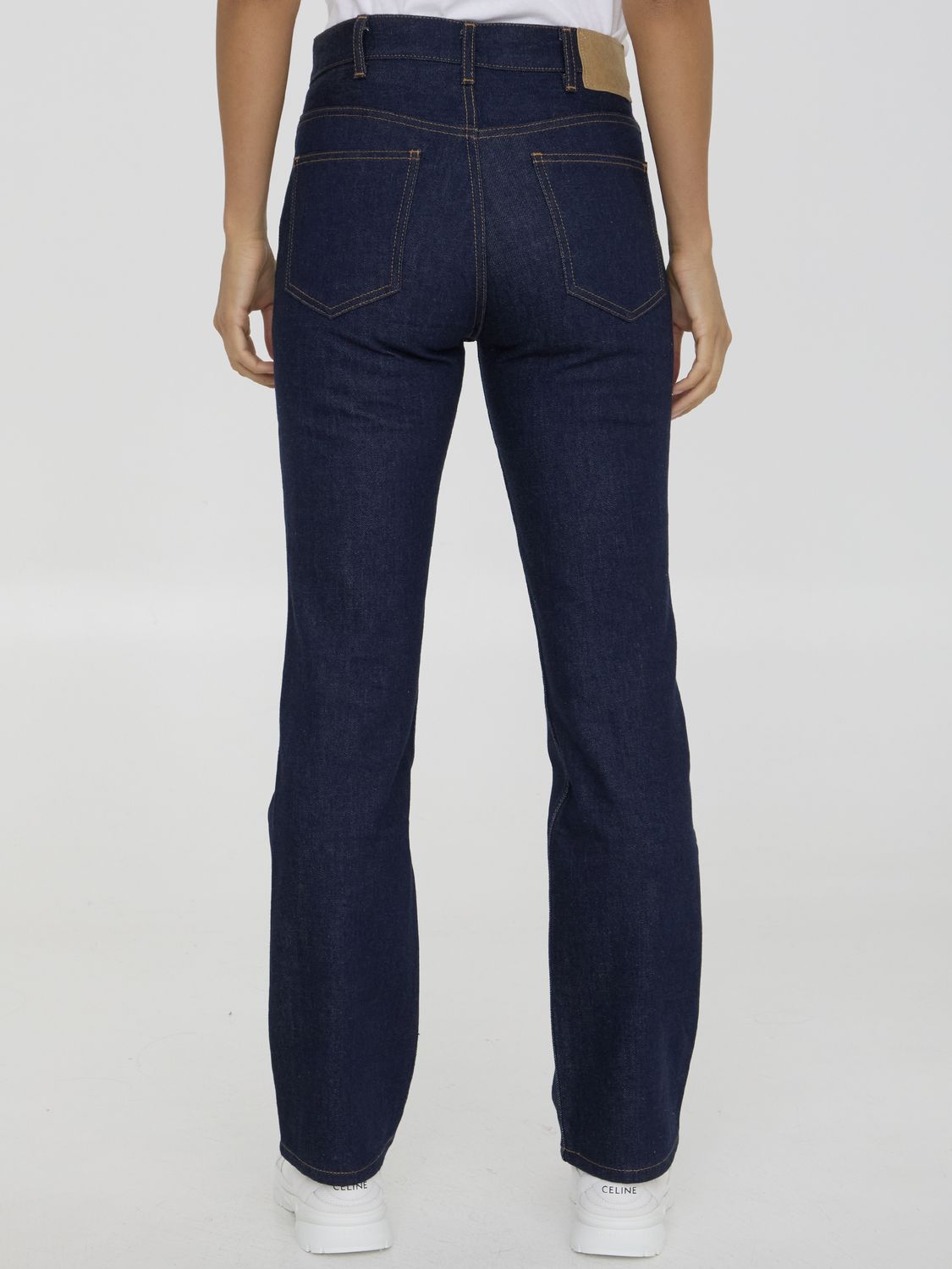CELINE Raw Wash Denim Françoise Jeans for Women