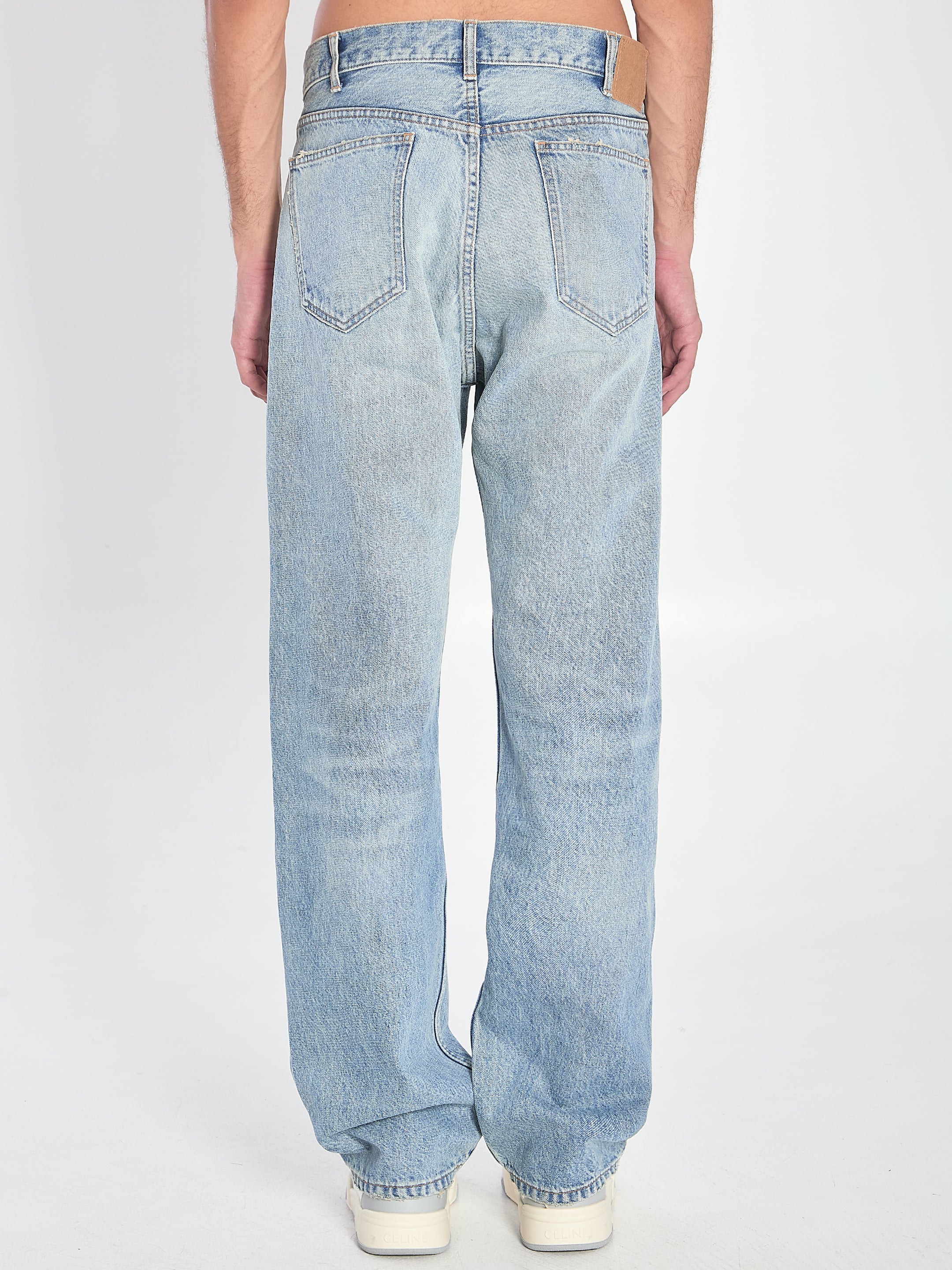 CELINE Wide Leg Denim Jeans for Men