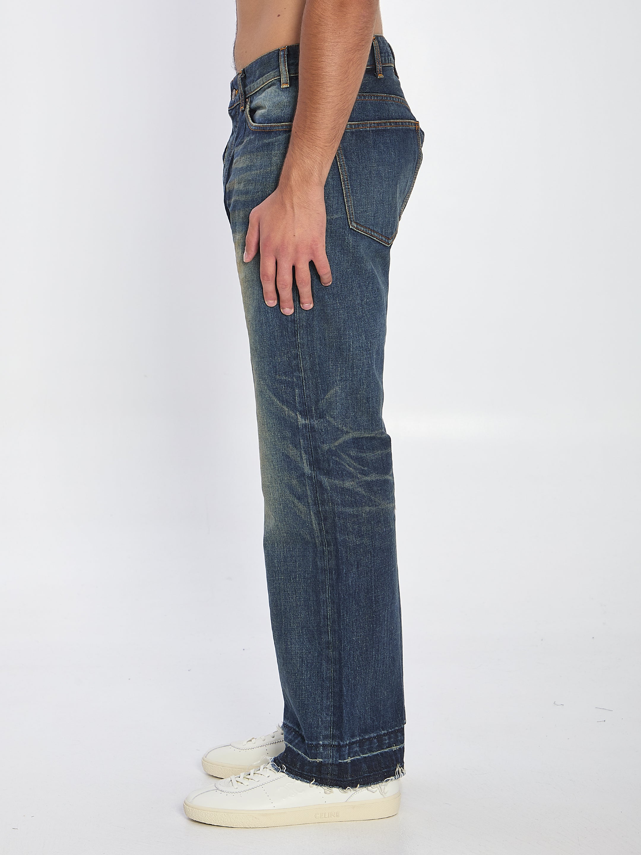 CELINE Relaxed Fit Low-Rise Jeans - Size 32