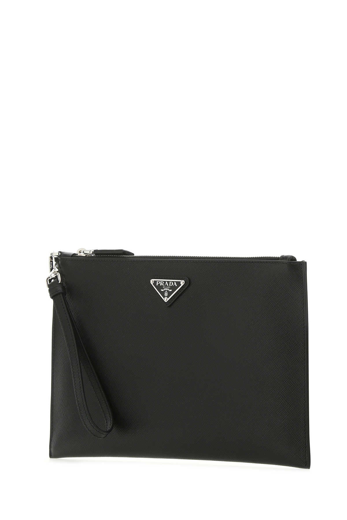 PRADA Men's Leather Mini Clutch