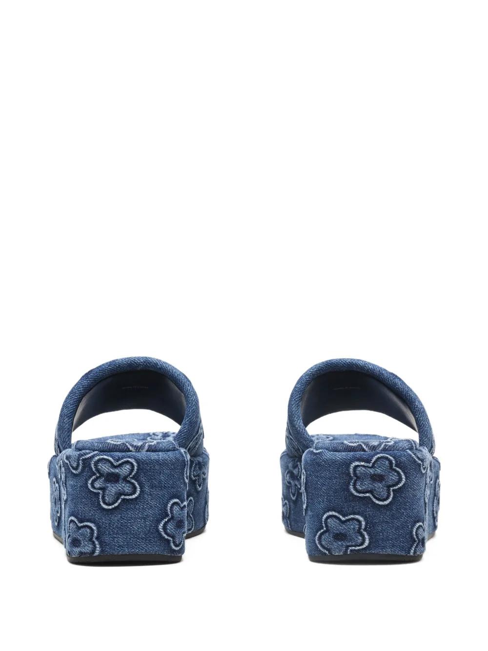 MARC JACOBS Denim Platform Sandals - Women's Heeled Footwear