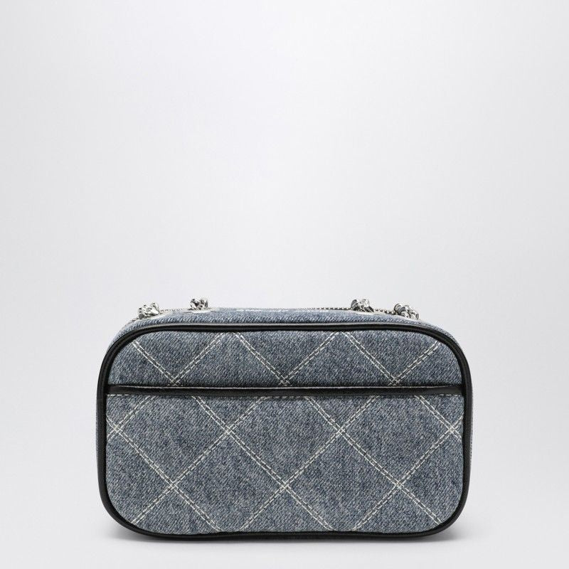 MARC JACOBS Mini Crossbody Handbag The Snapshot in Quilted Denim