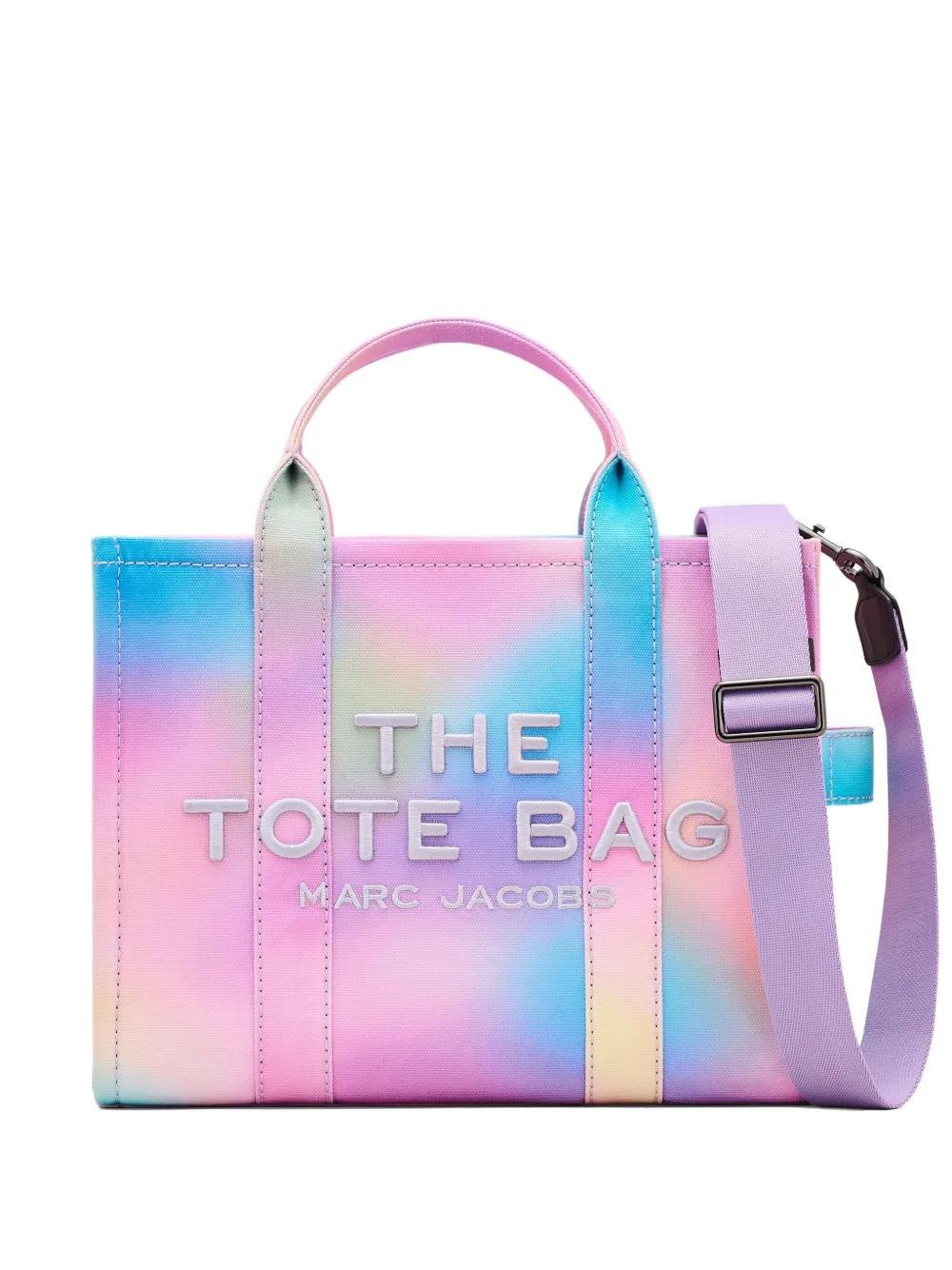MARC JACOBS Medium Rainbow Canvas Tote Handbag