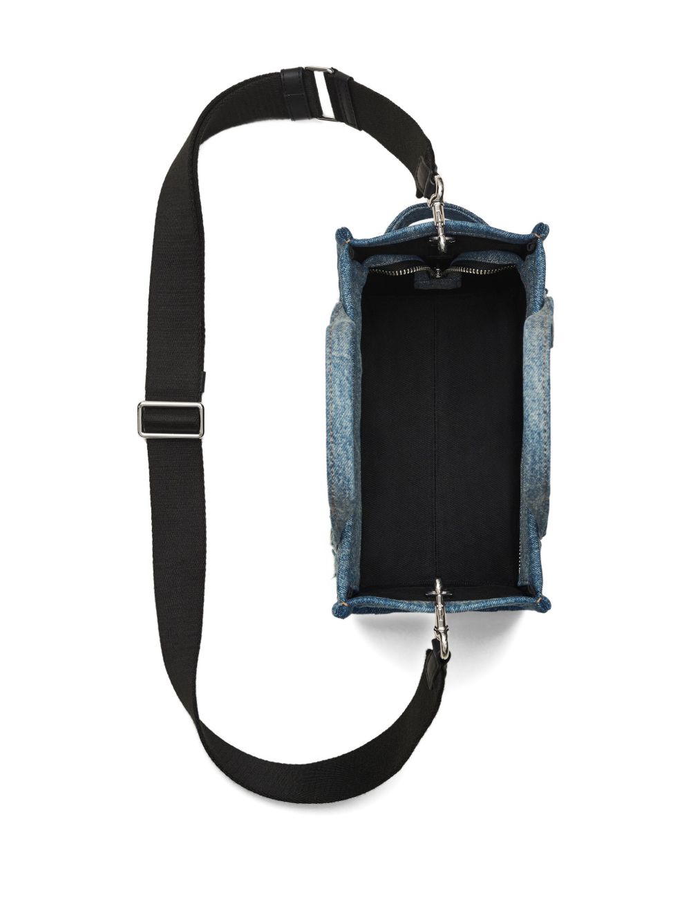 MARC JACOBS Compact Rip and Repair Denim Mini Tote Handbag