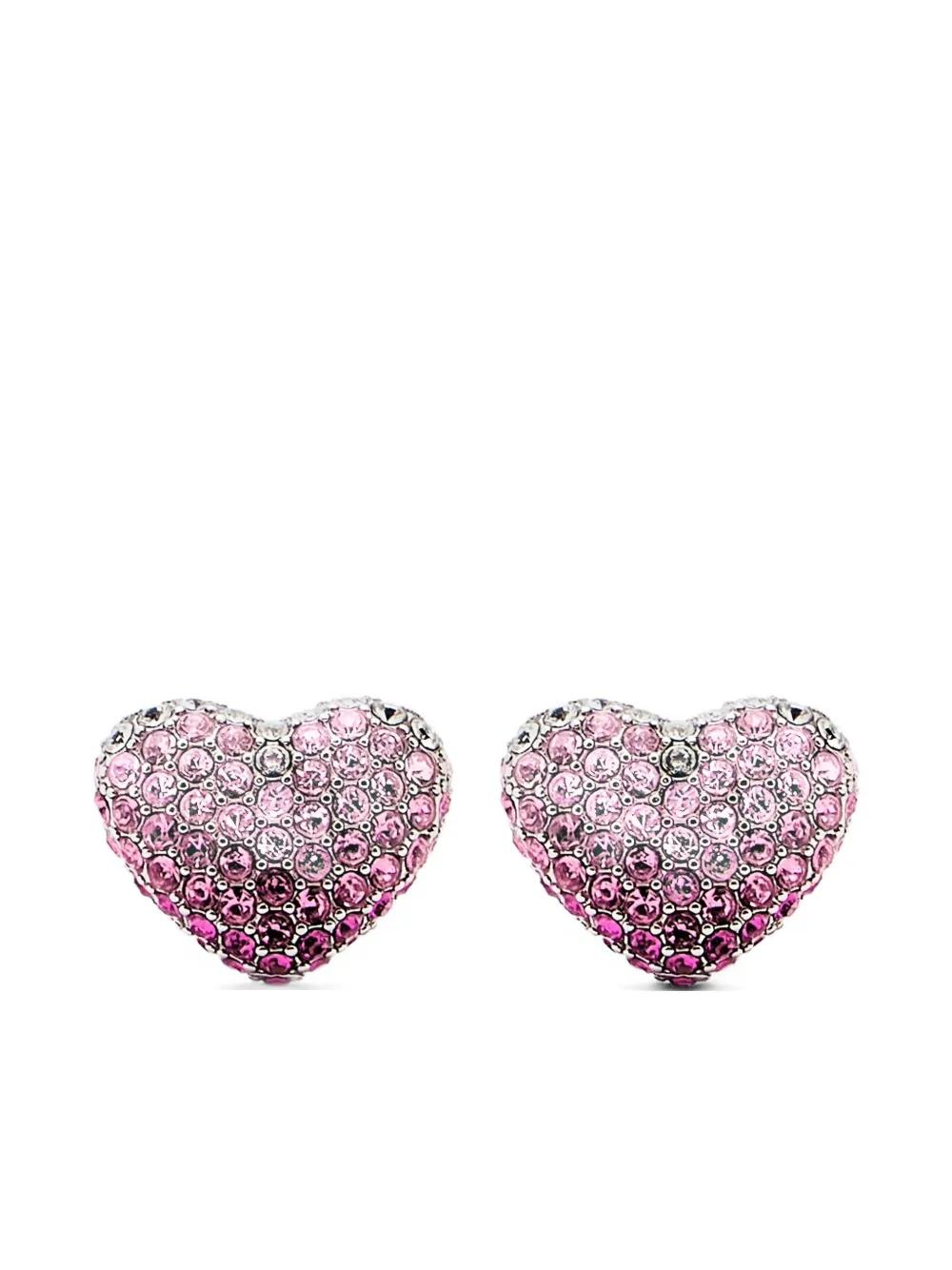 MARC JACOBS Balloon Heart Pave Earrings