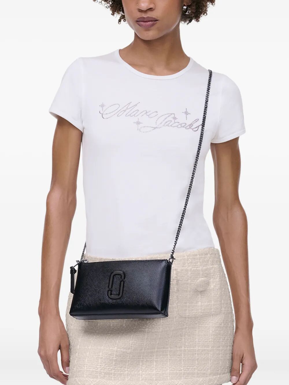 MARC JACOBS The Pochette Leather Shoulder Handbag - Mini Size