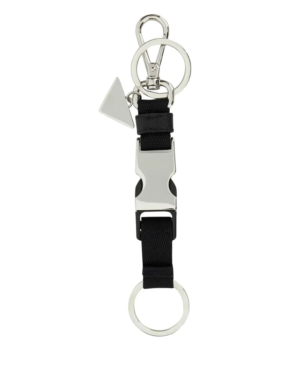 PRADA Fabric Keyring for Men - Elegant Accessory