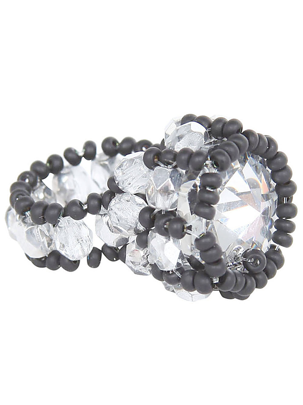 MARIA CALDERARA Metallic Statement Ring