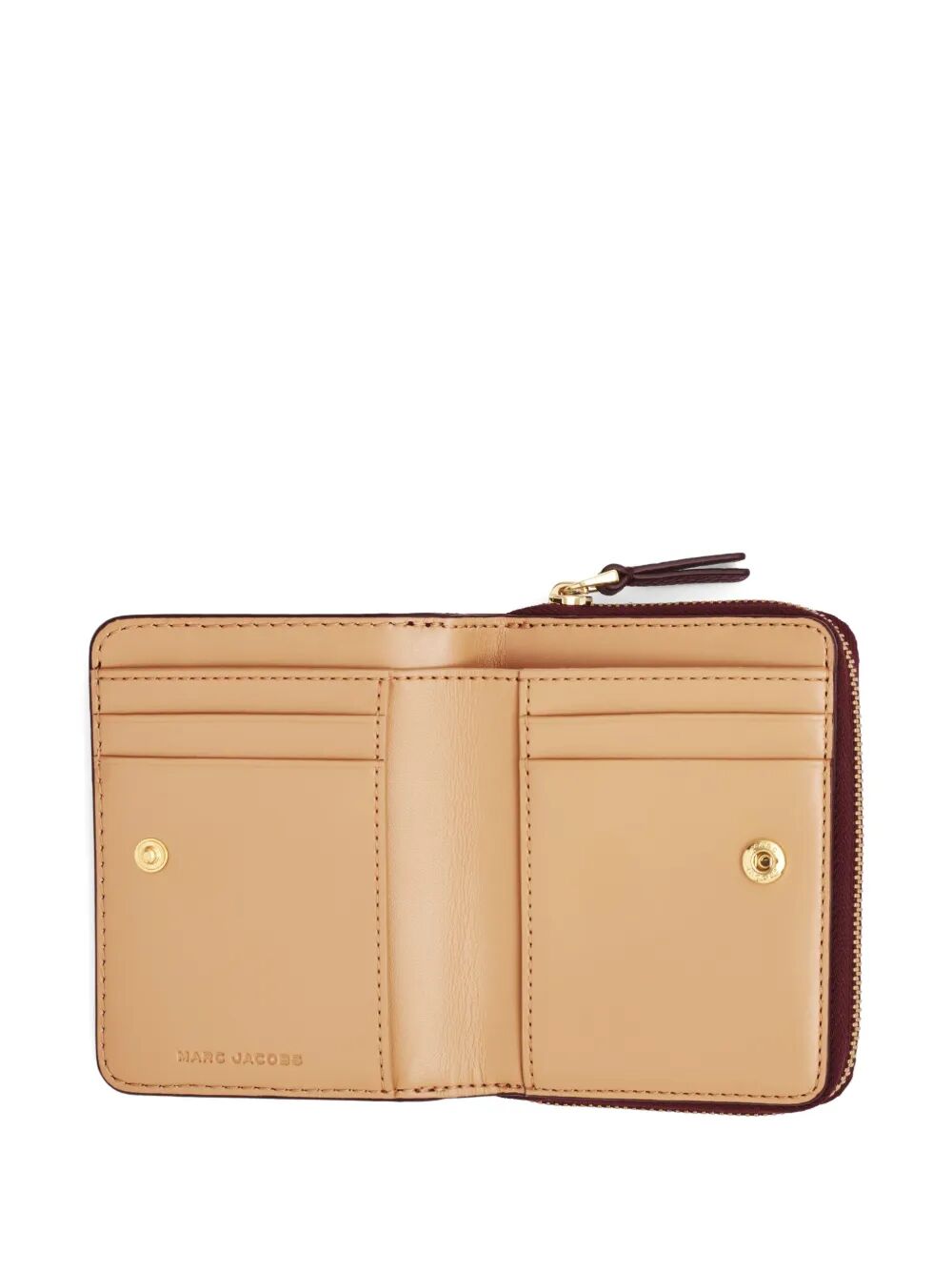MARC JACOBS Mini Compact Leather Wallet - Perfectly Sized for Essentials