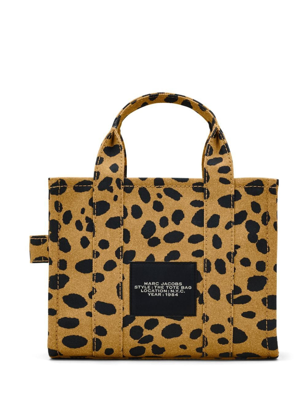 MARC JACOBS Mini Cheetah Canvas Tote Handbag