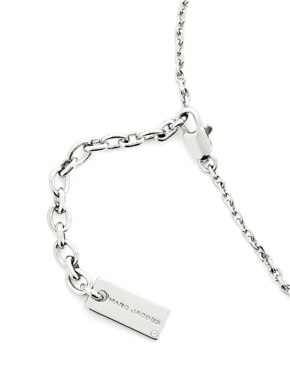 MARC JACOBS Button-Charm Necklace with Anchor Chain Detail