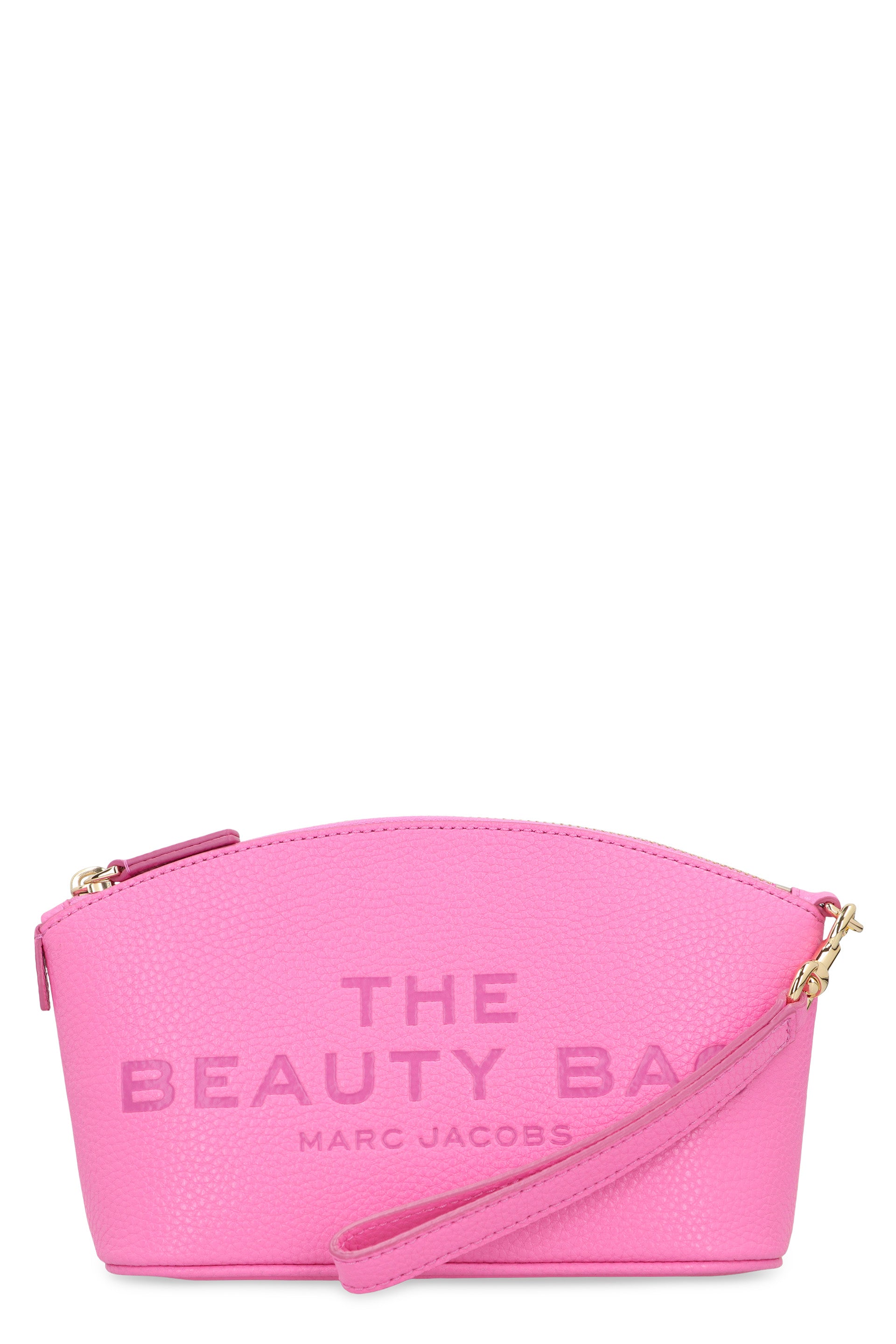 MARC JACOBS Grainy Leather Handbag with Top Zippered Closure - 24 cm