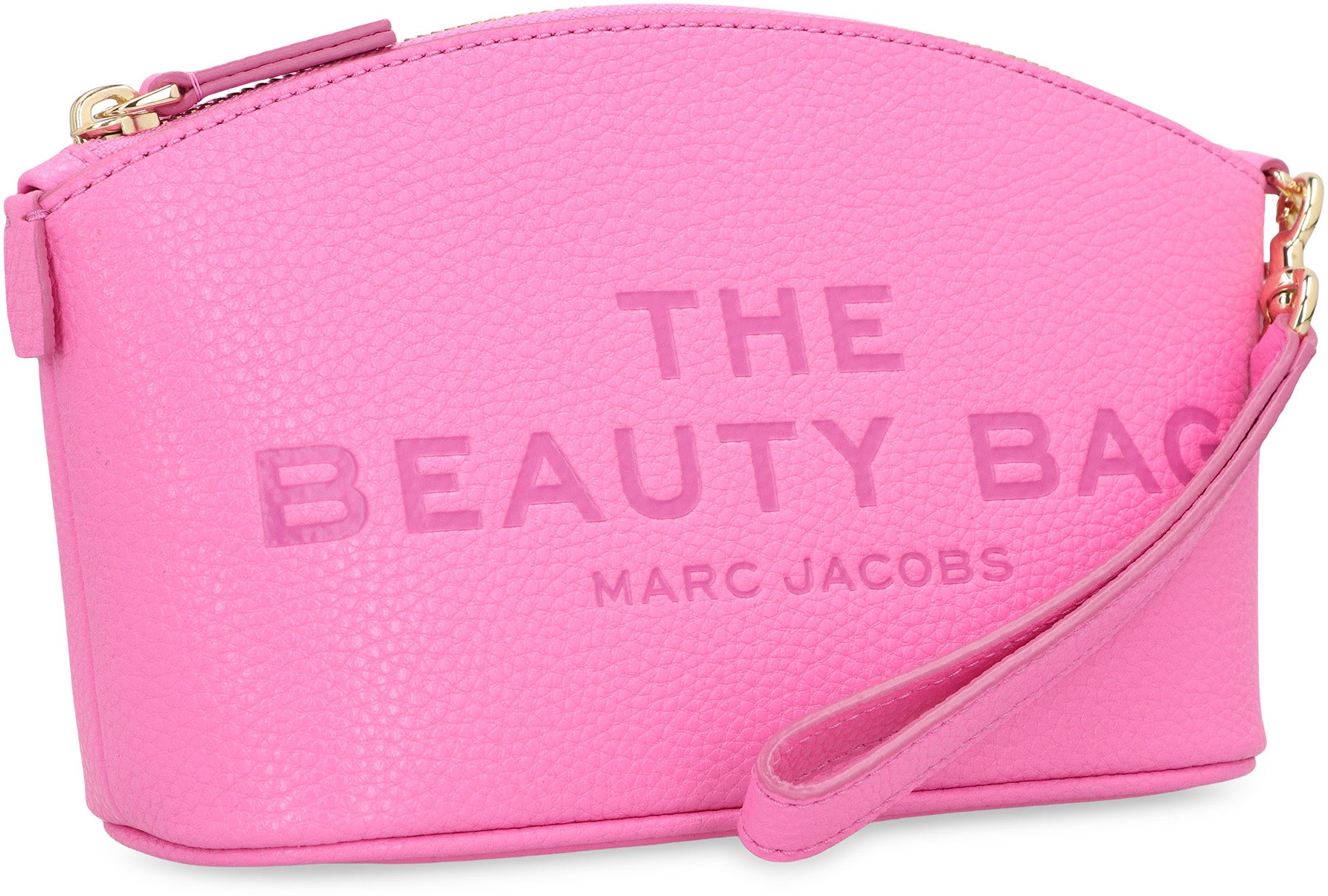 MARC JACOBS Grainy Leather Handbag with Top Zippered Closure - 24 cm