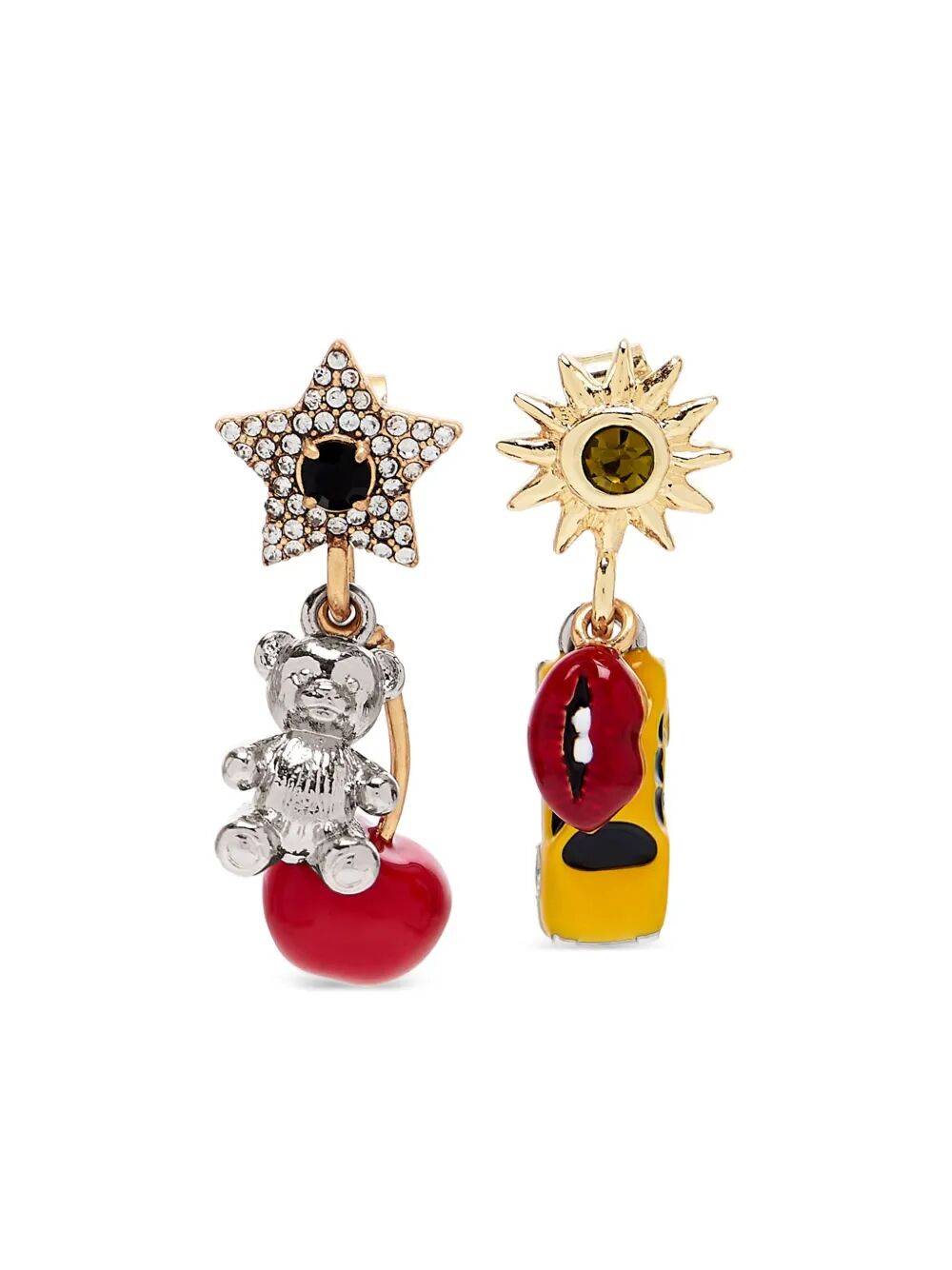 MARC JACOBS Trinket Charm Cluster Earrings