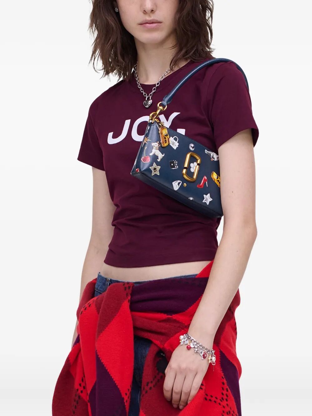 MARC JACOBS Mini Trinket Printed Snapshot Shoulder Handbag