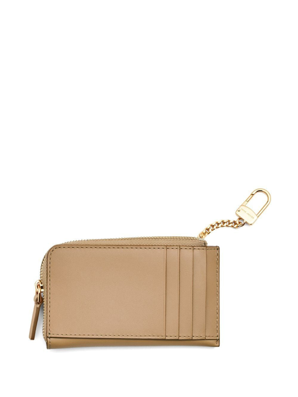 MARC JACOBS Mini Leather Card Holder with Top Zip