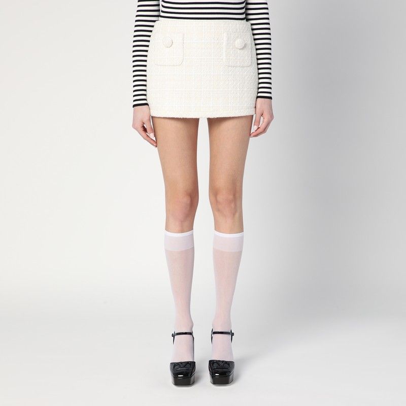 MARC JACOBS Textured Tweed Mini Skirt