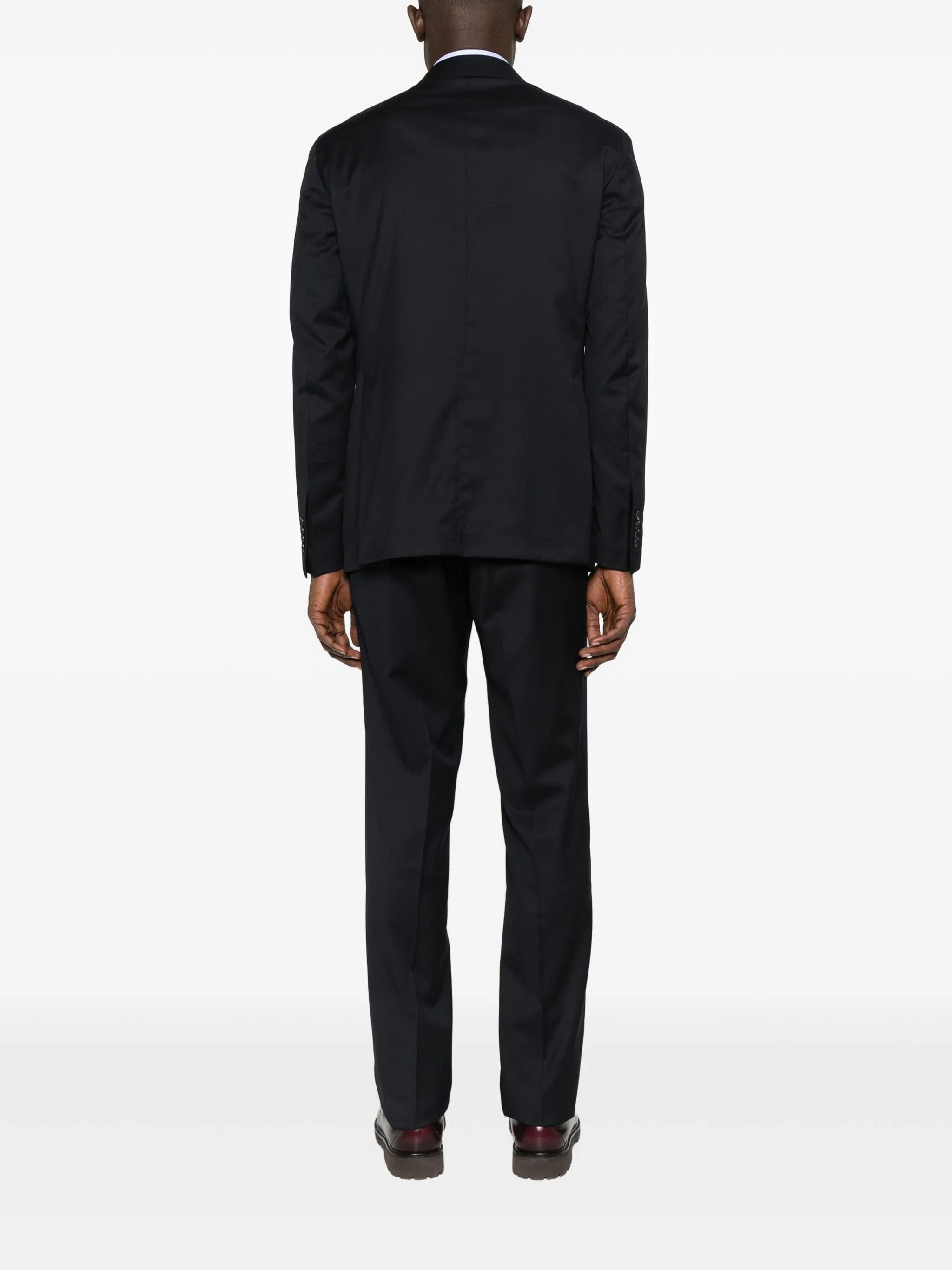 TAGLIATORE Double-Breasted Virgin Wool Suit