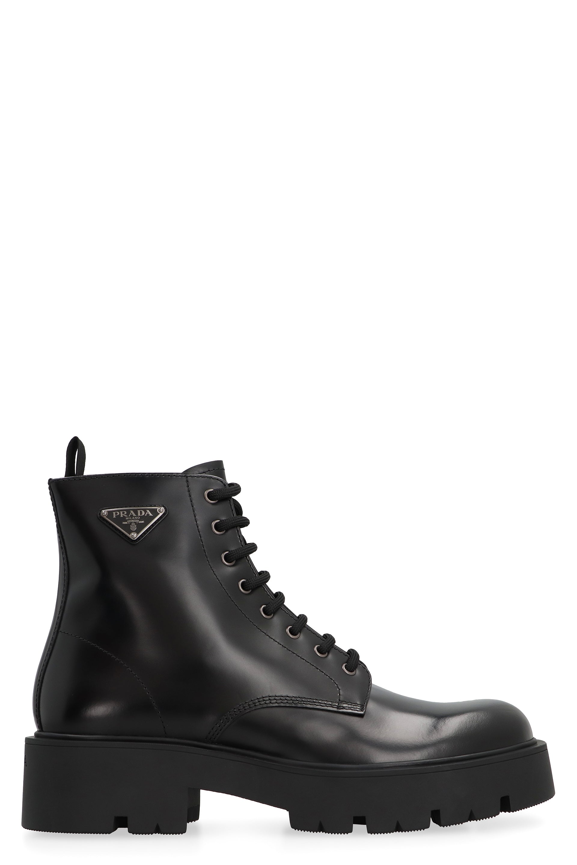 PRADA Men's Premium Leather Ankle Boots