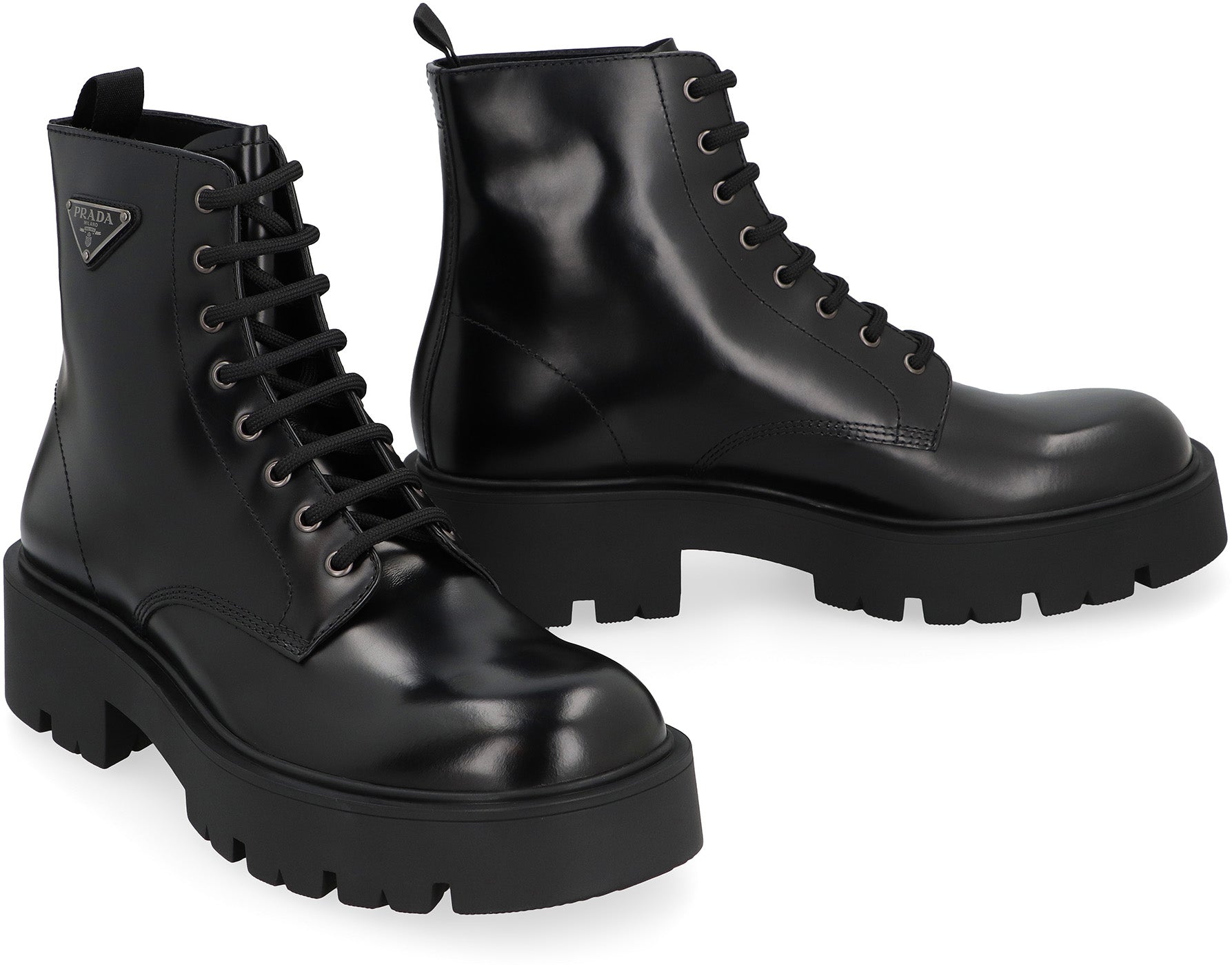 PRADA Men's Premium Leather Ankle Boots