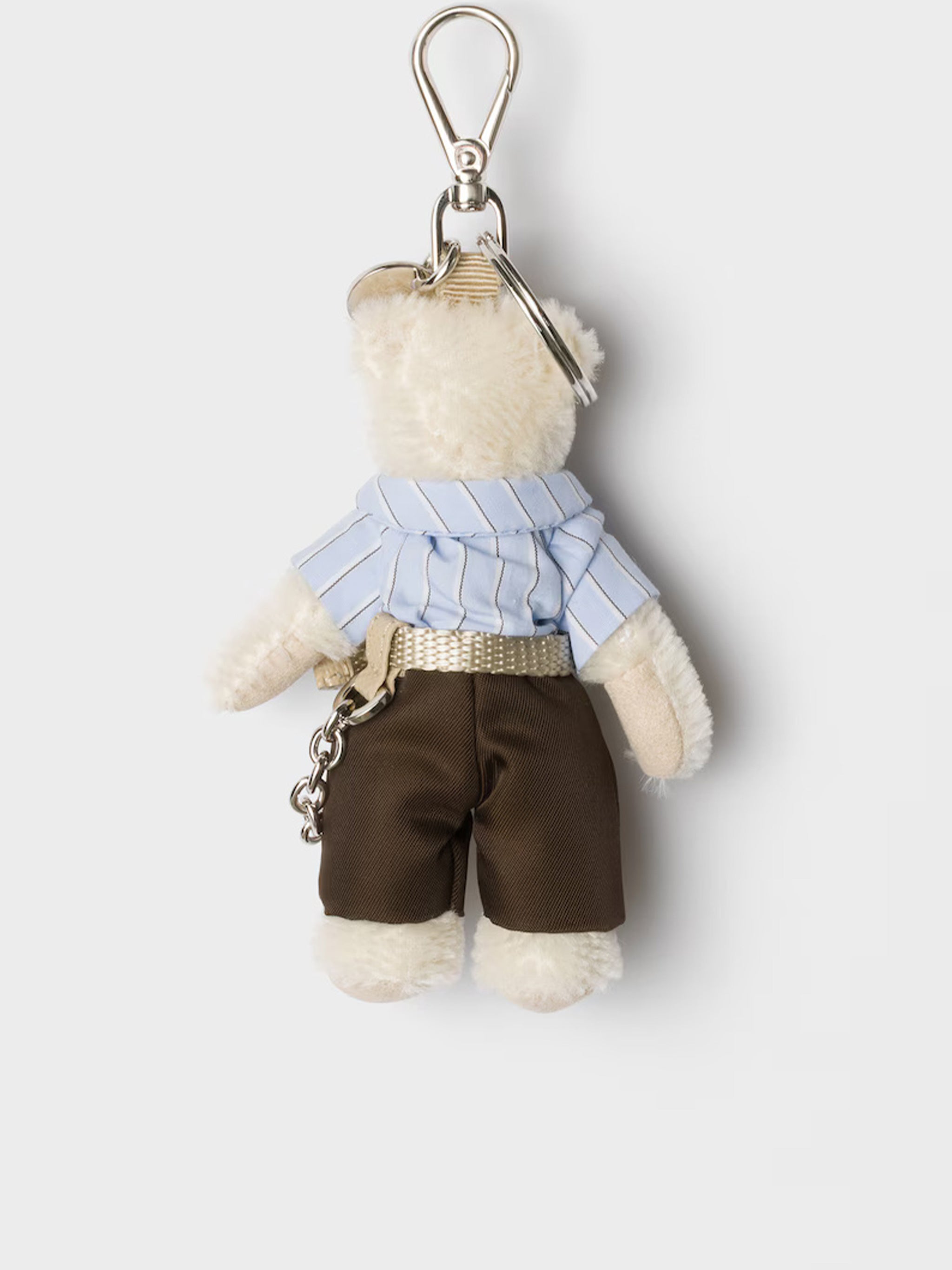PRADA Mini Steel Bear Key Ring