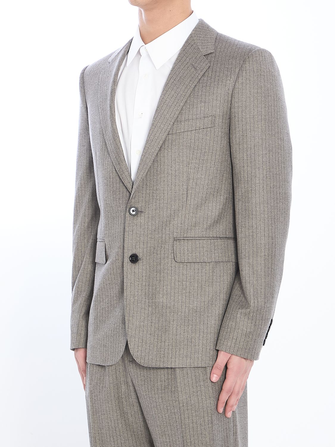 CELINE Single-Breasted Striped Jacket - Size IT 50