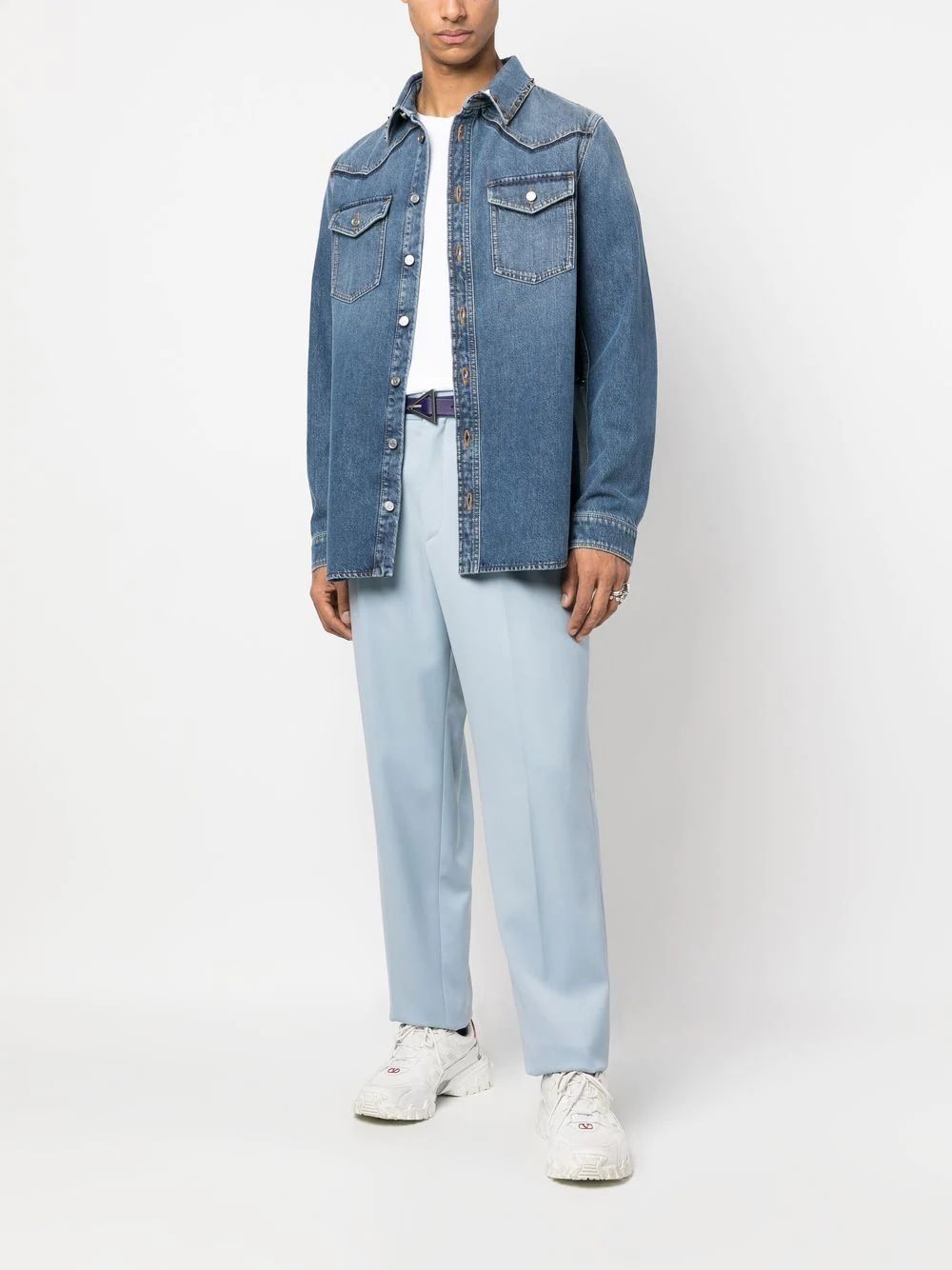 VALENTINO GARAVANI Men's Denim Shirt - SS23 Collection