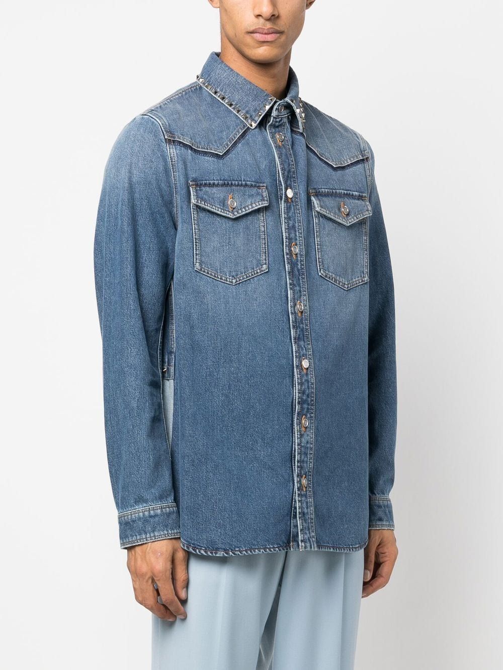 VALENTINO GARAVANI Men's Denim Shirt - SS23 Collection