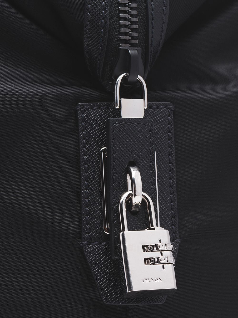 PRADA Re-Nylon and Saffiano Leather Duffle Handbag (W 44.5 x H 40 x D 24 CM)