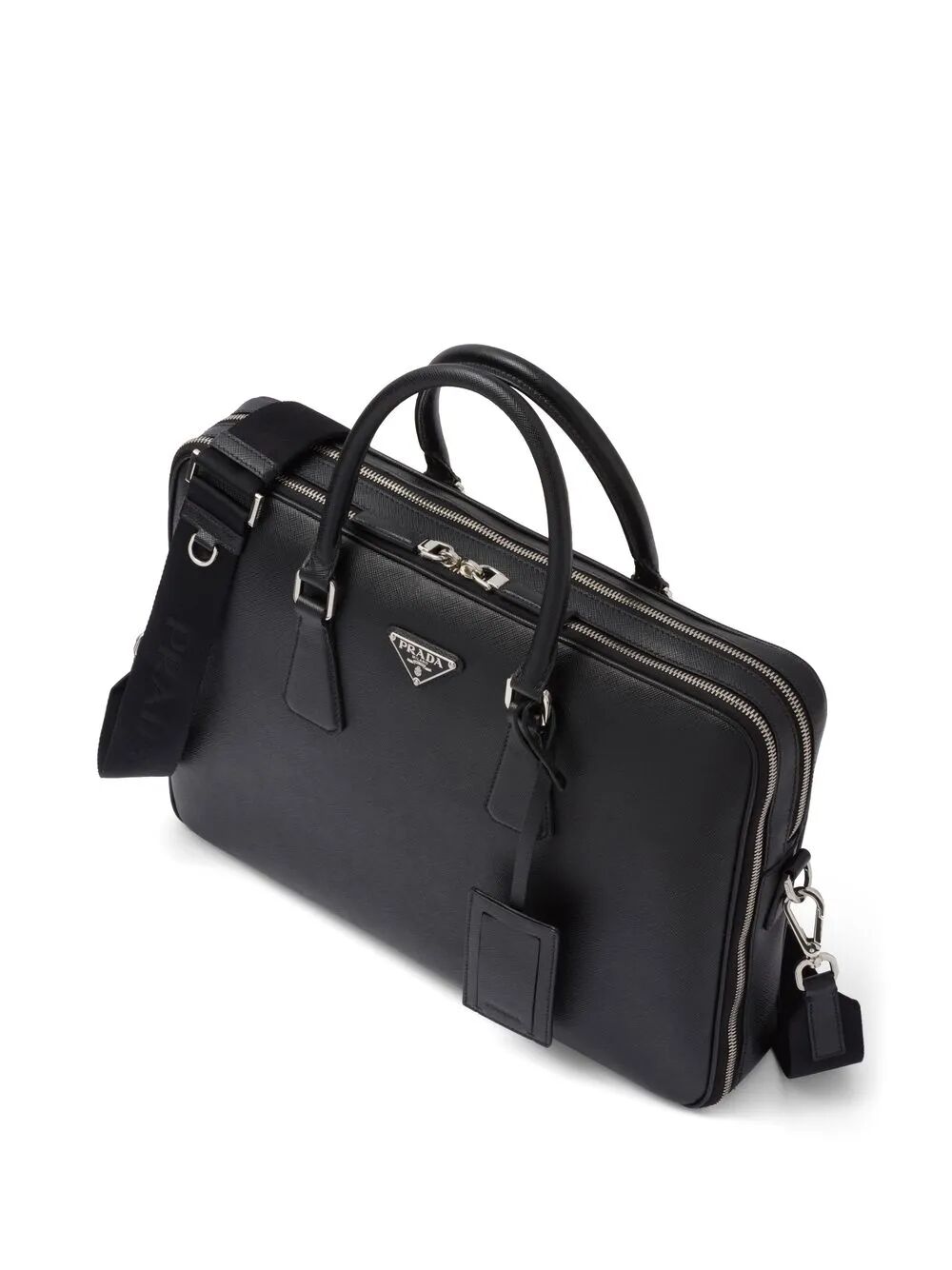 PRADA Saffiano Leather Briefcase - 38 x 28 x 6.5 CM