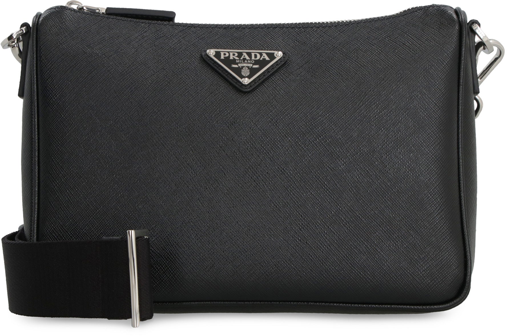 PRADA Men's Leather Crossbody Handbag