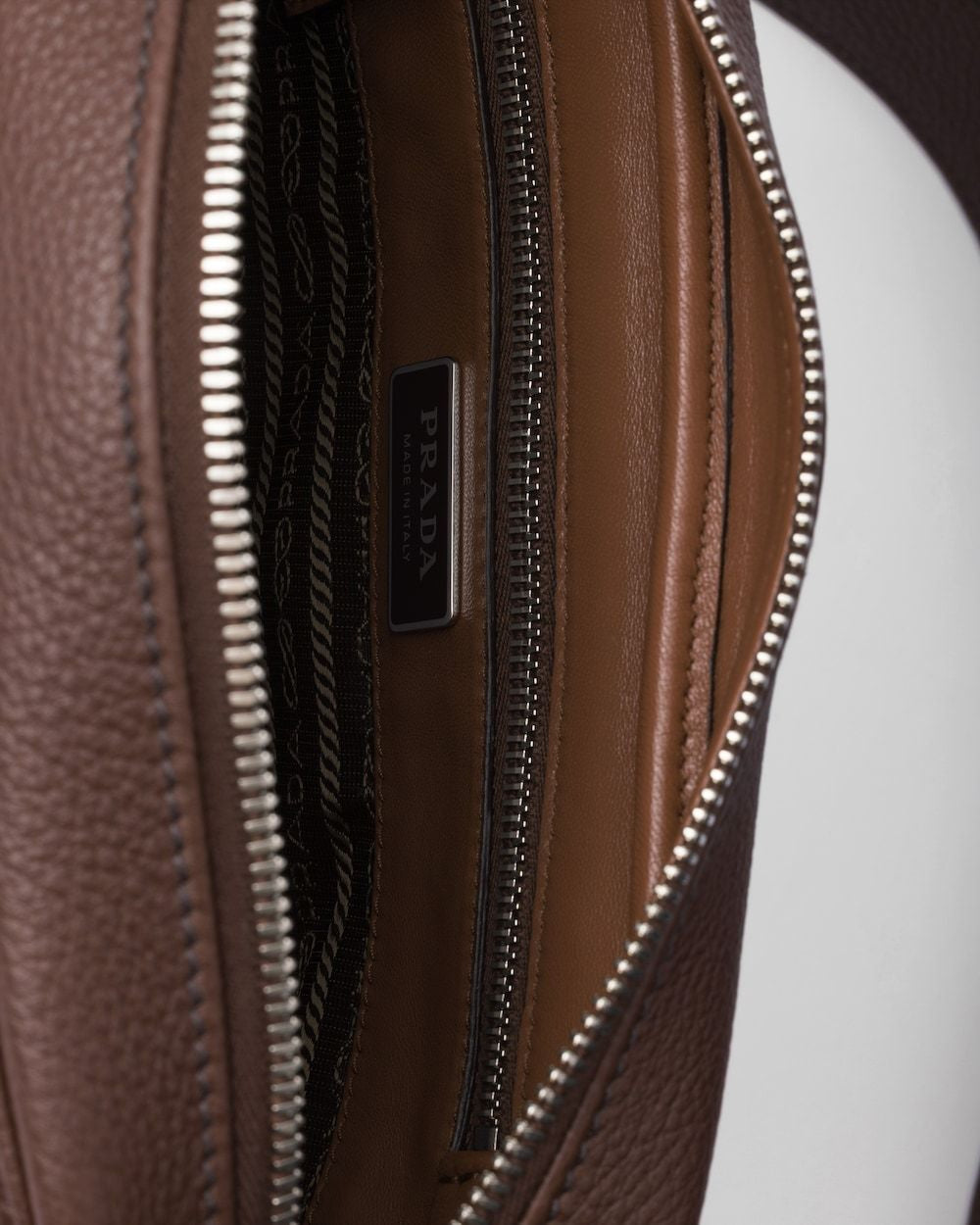 PRADA Leather Crossbody Handbag for Men - FW25 Collection